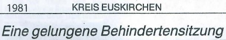 Bild des Zeitungsbericht zur ersten Sitzung als PDF
