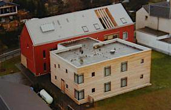 Luftaufnahme der Wohnstätte in Vernich